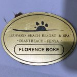 Golden Oval Name Tag